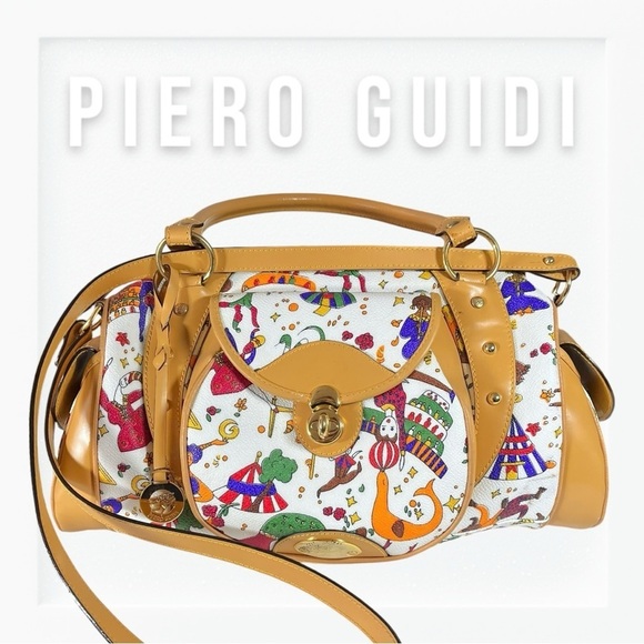 Piero Guidi Archived Magic Circus Top Handle Crossbody Satchel - Picture 1 of 15